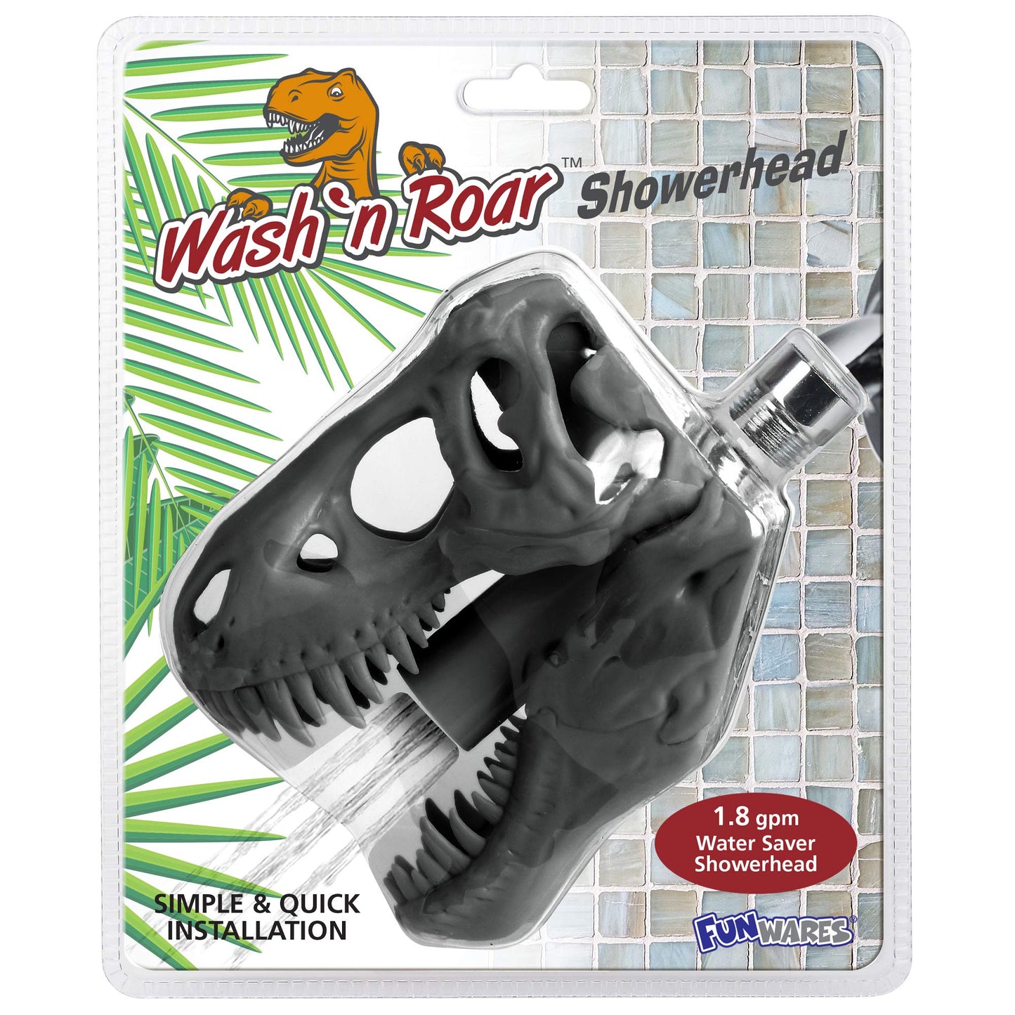 T-Rex Shower Head: Prehistoric Bath Time Adventure