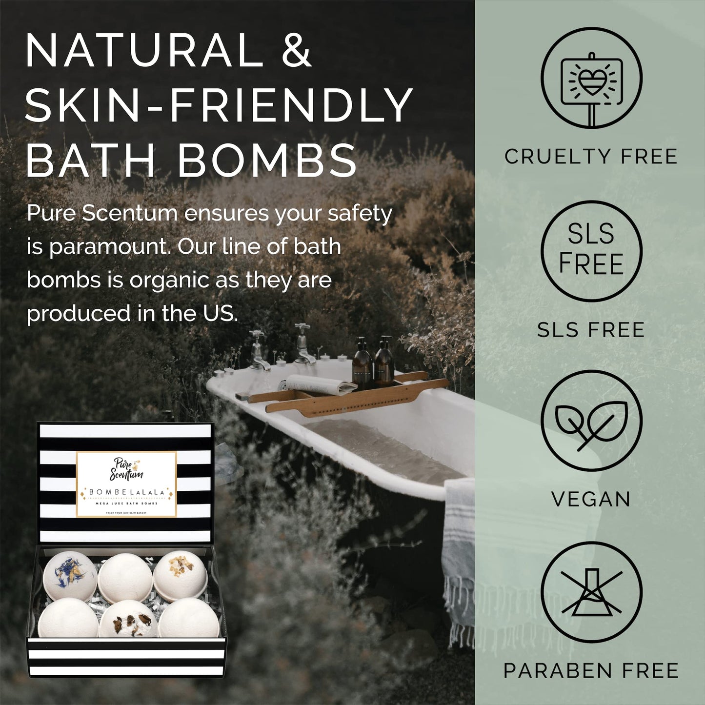 Extra Large Vegan Bath Bombs Gift Set