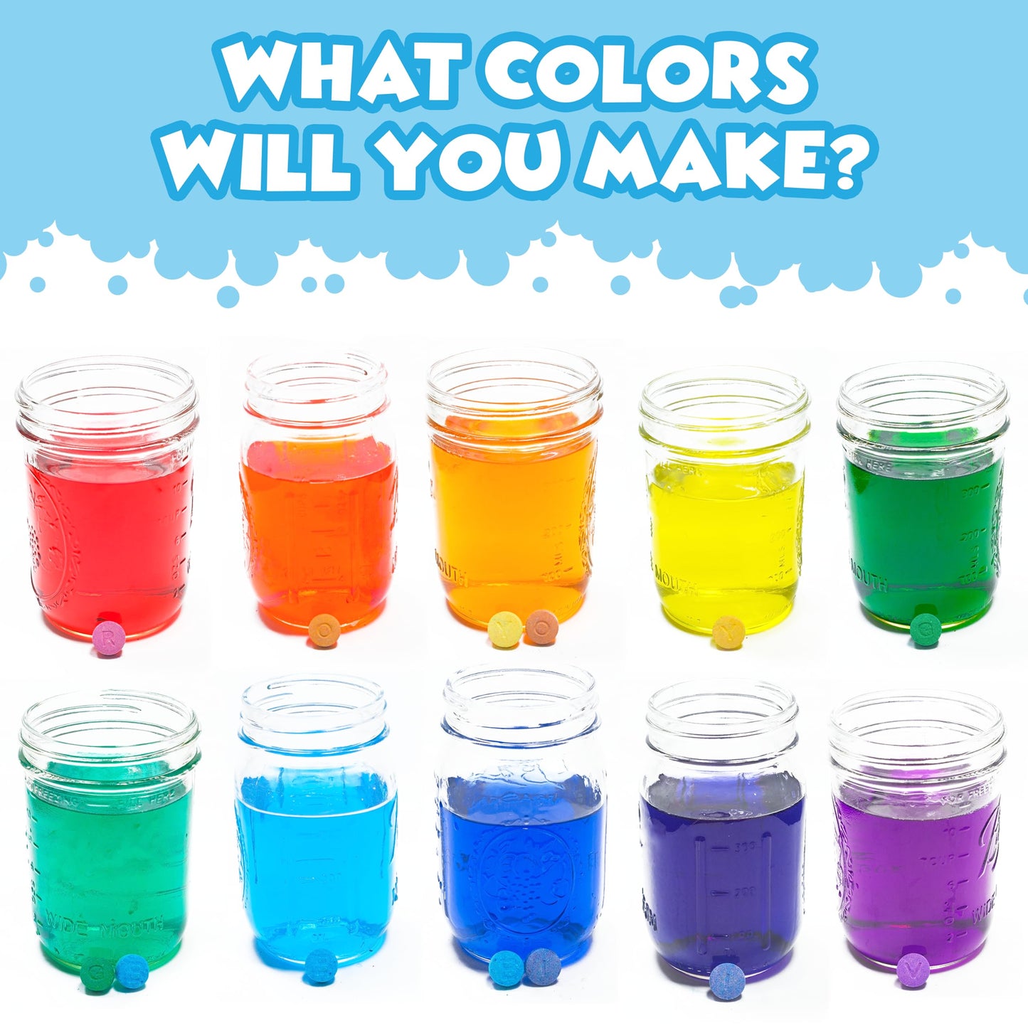 Bath Color Fizzies for Kids