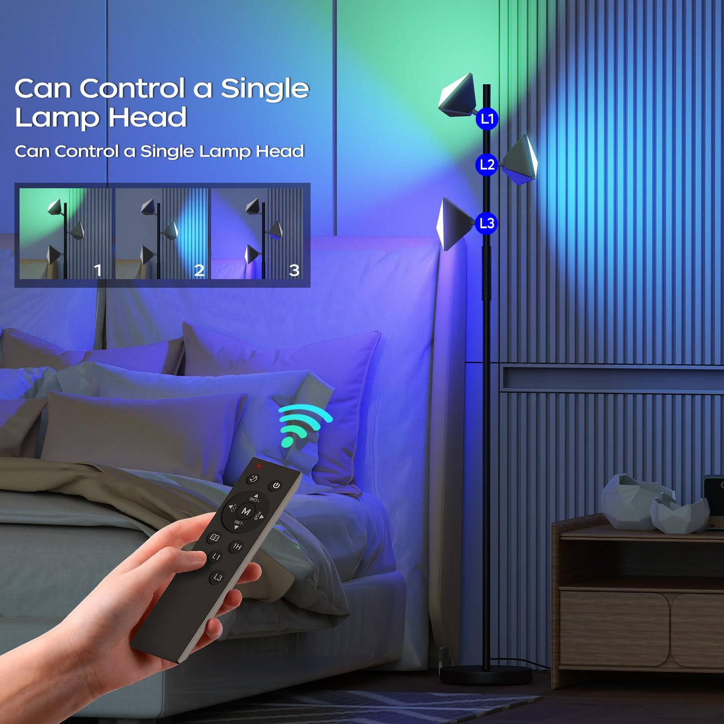 Color Changing LED Tree Floor Lamp