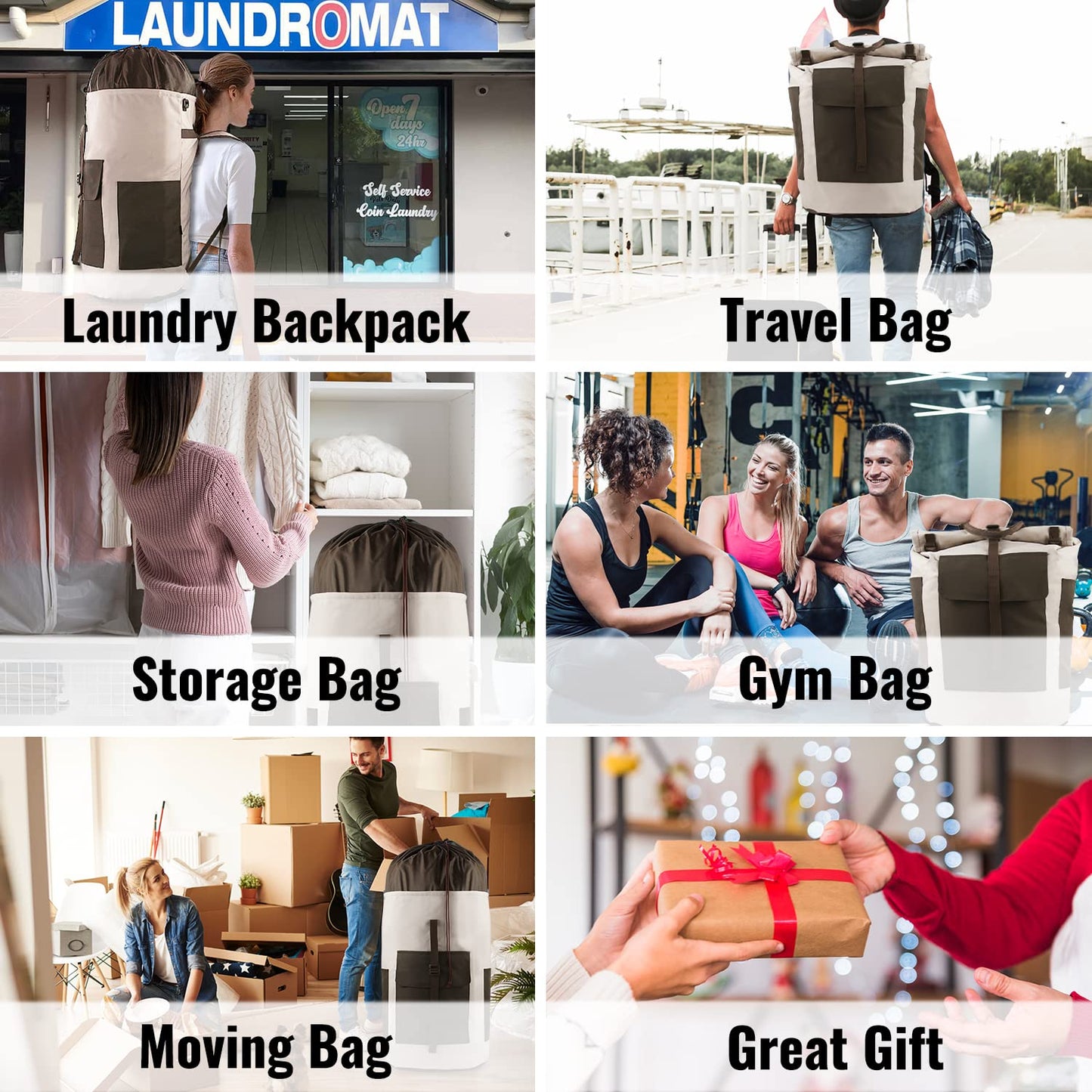 Laundry Bag Backpack