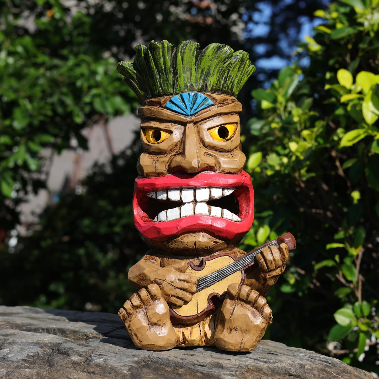 Solar Guitar Tiki Statue