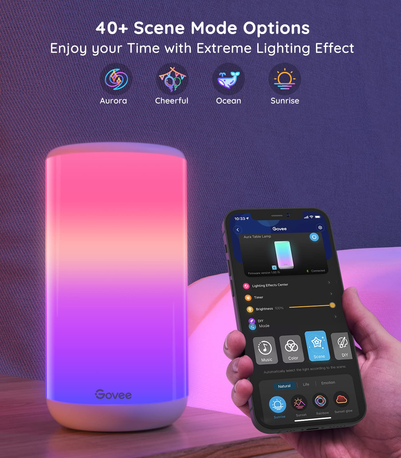 RGBIC Table Lamp - Smart, Music Sync