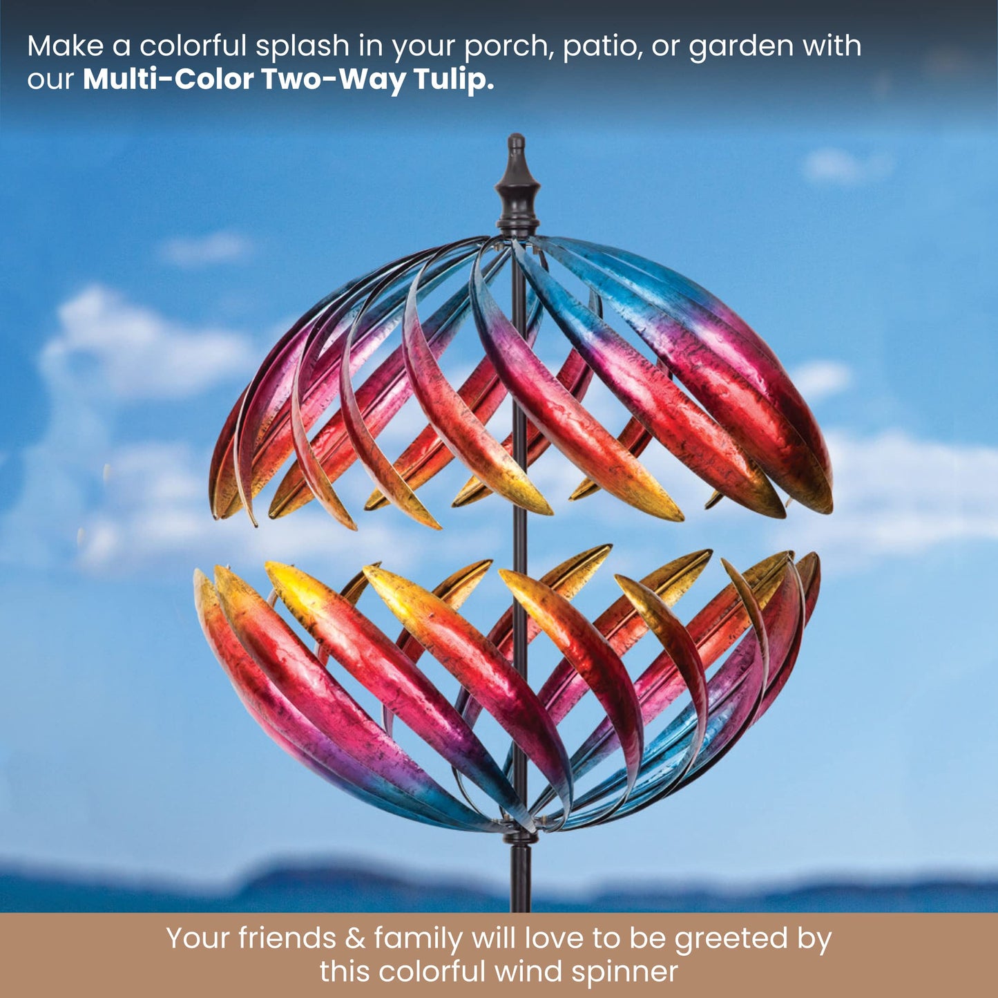 Multi-Color Jupiter Wind Spinner