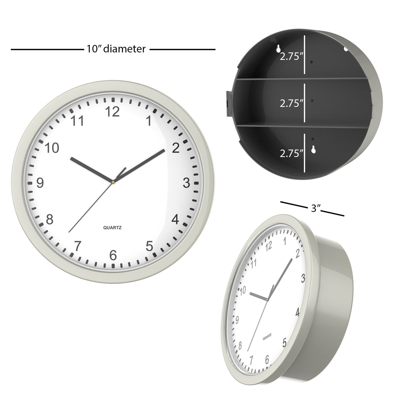 Wall Clock Safe with Hidden Shelf
