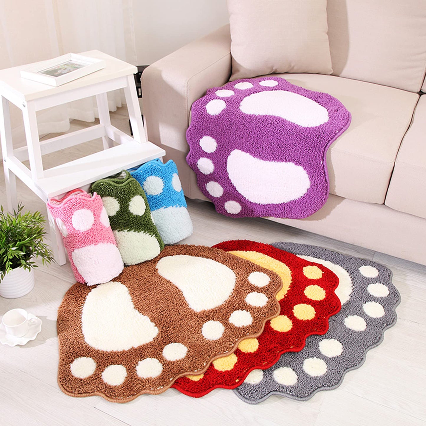 Non-Slip Microfiber Bathroom Rug