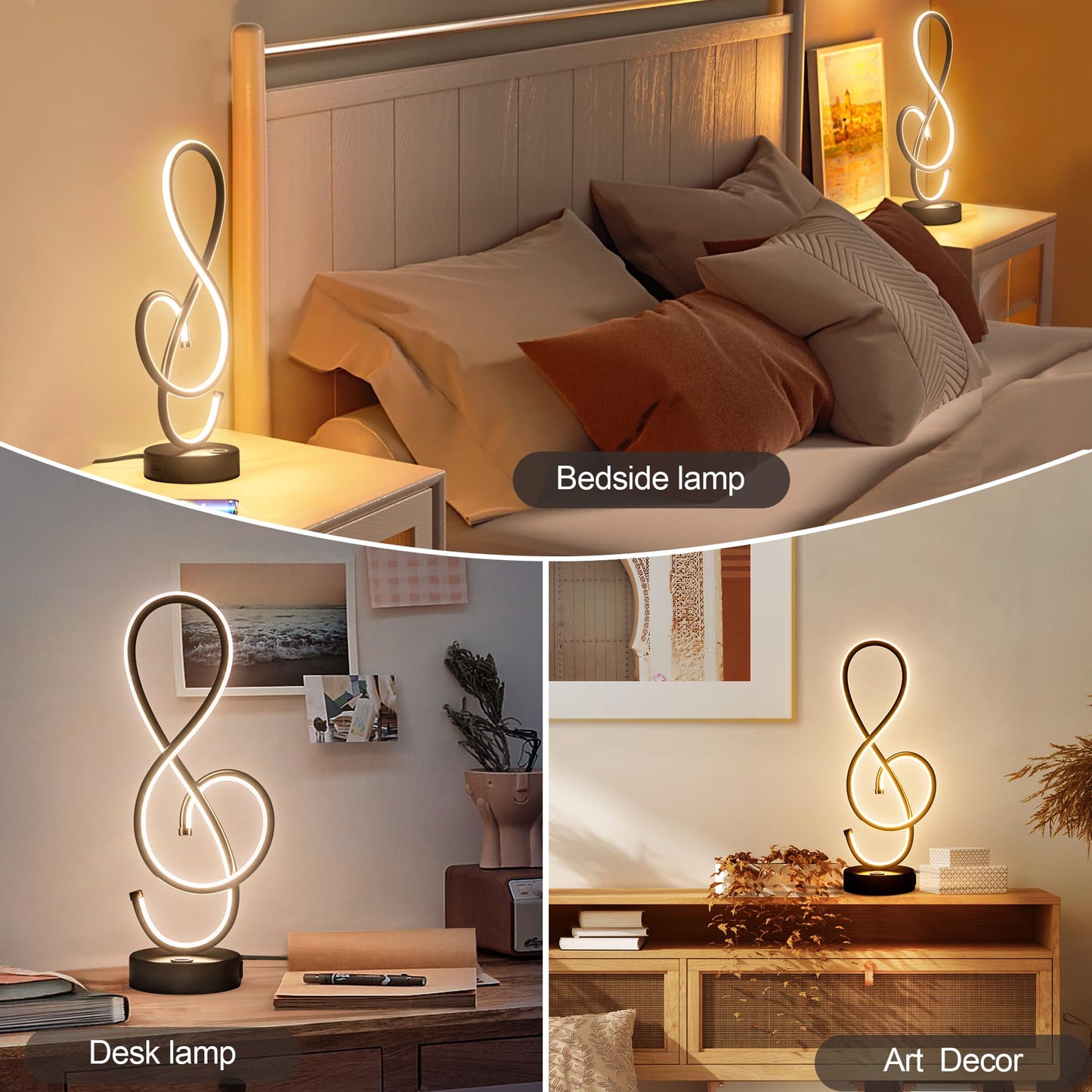Modern Table Lamp with USB Port