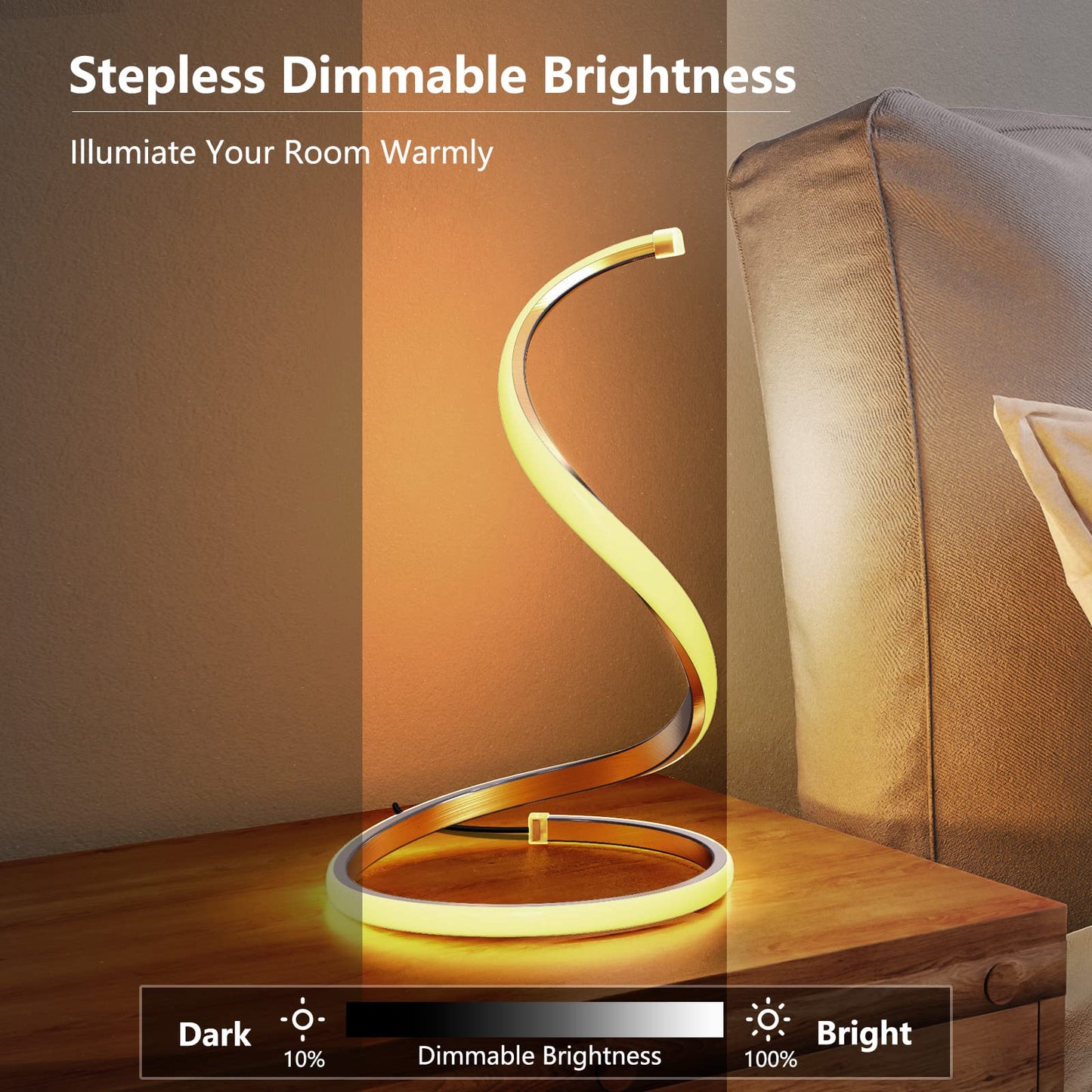 NUÜR Spiral LED Table Lamp