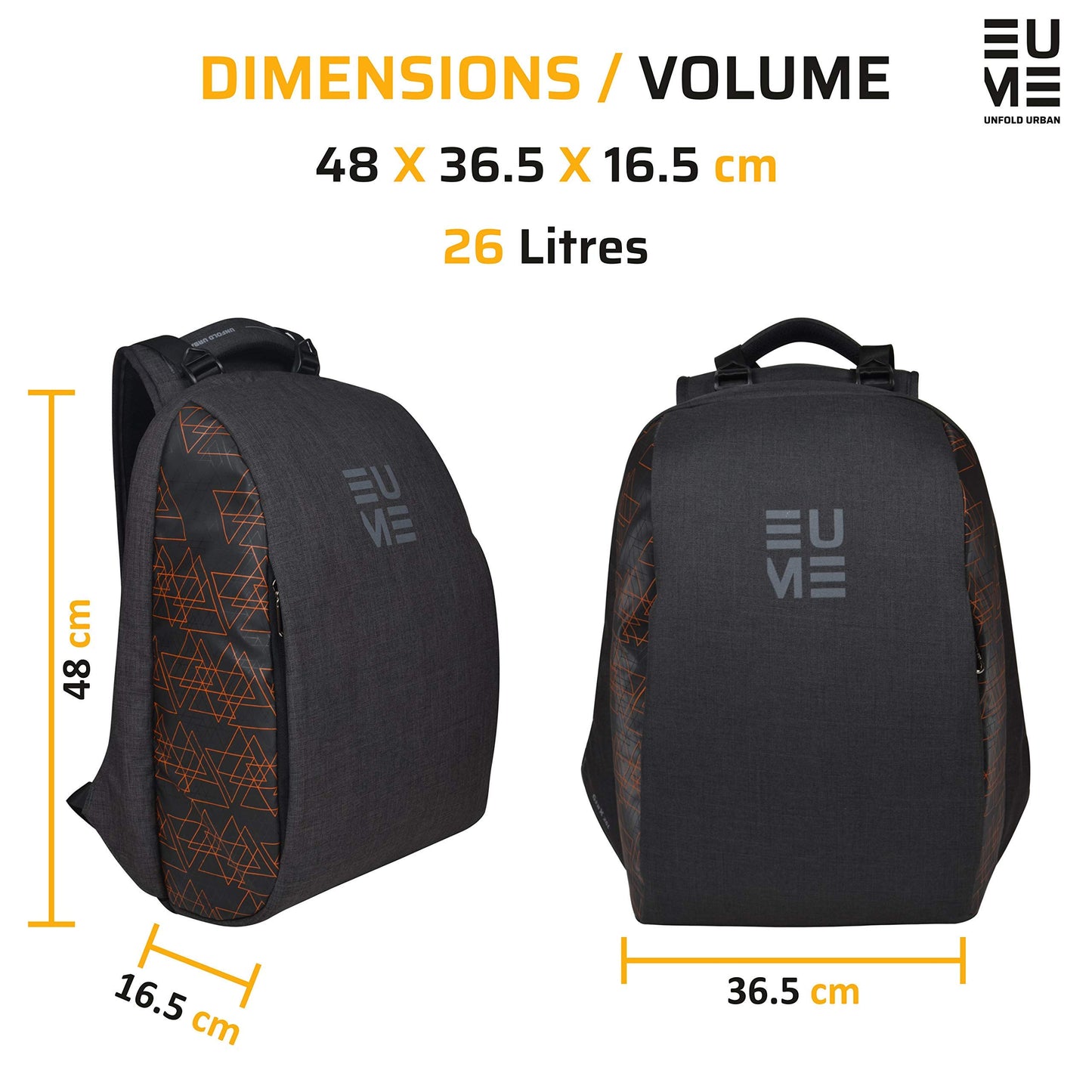 Genx Massager Laptop Backpack - Orange