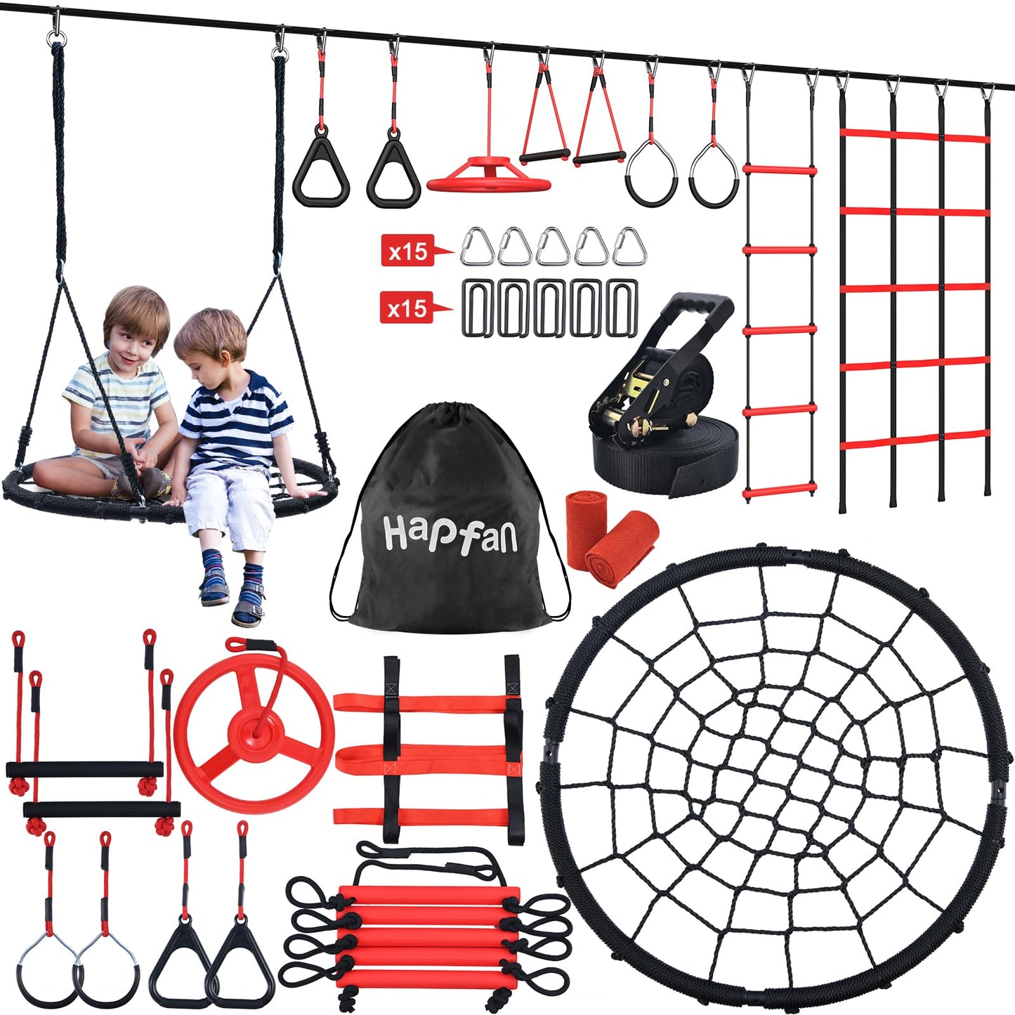Kids’ Ninja Obstacle Course with 10 Accessories