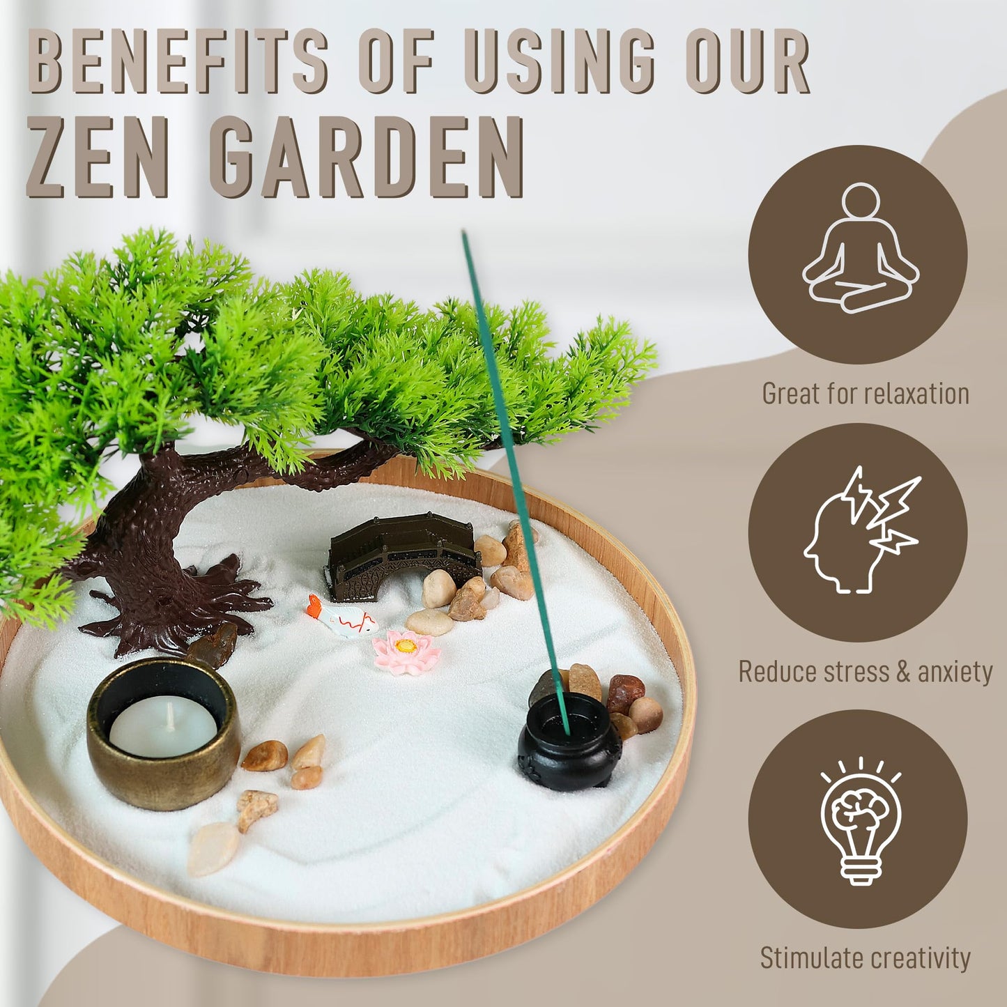 Japanese Zen Garden for Desk