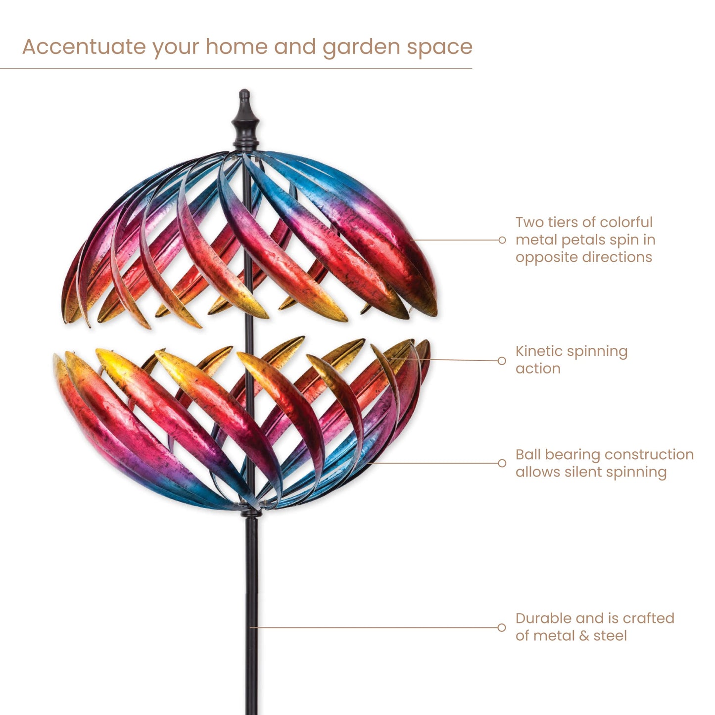 Multi-Color Jupiter Wind Spinner