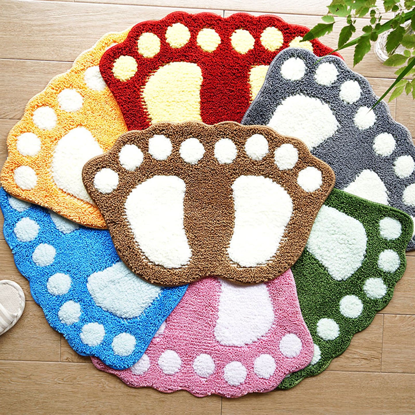 Non-Slip Microfiber Bathroom Rug