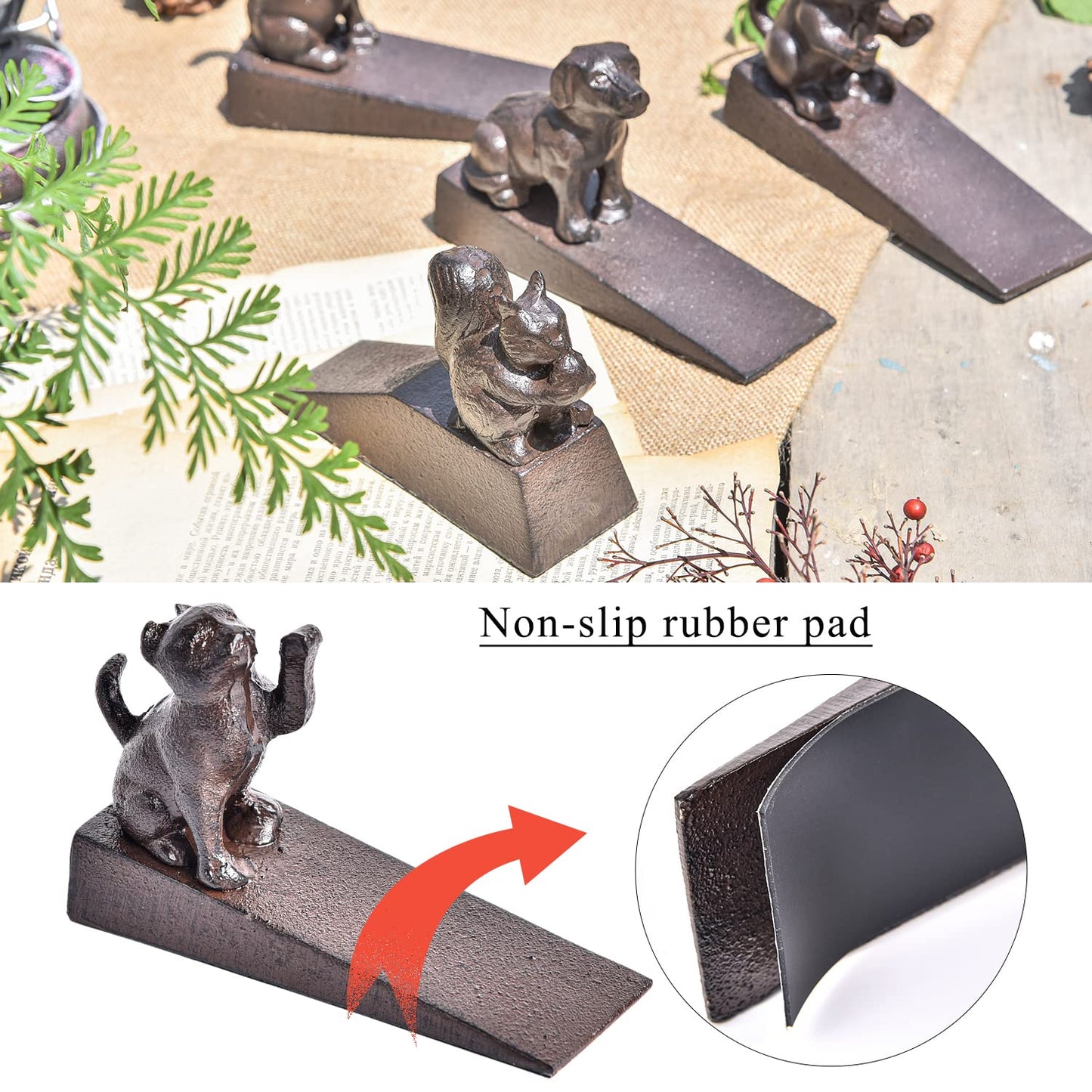 Cast Iron Cat Door Stop