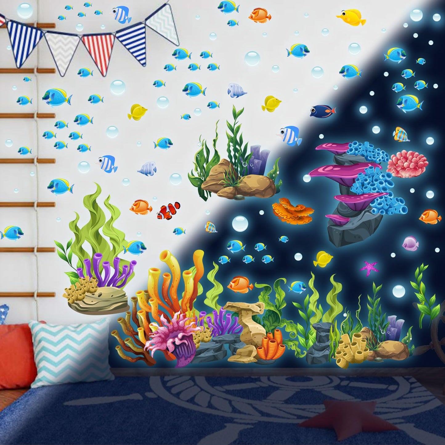 Under The Sea Wall Decals - Glow in The Dark