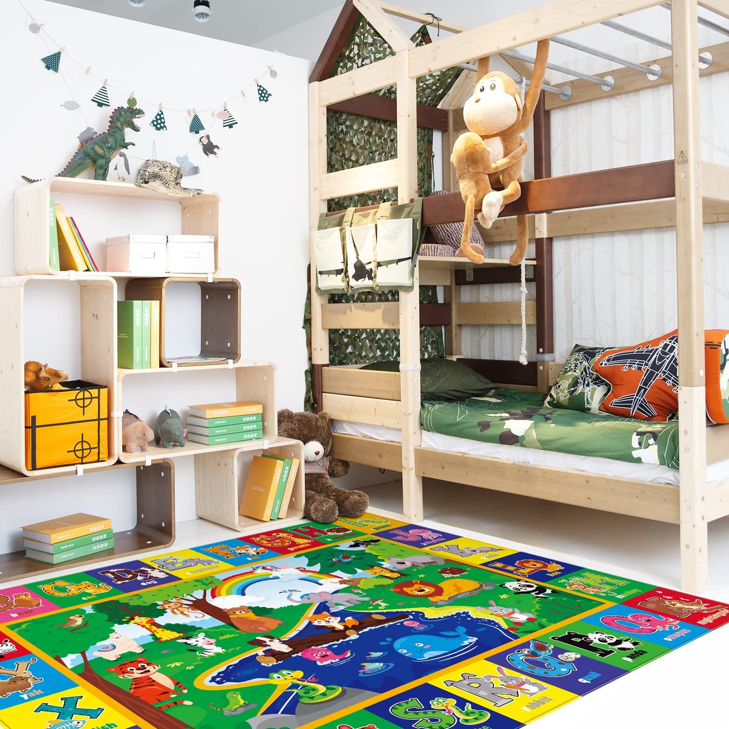 Kids Play Rug with Animal Print