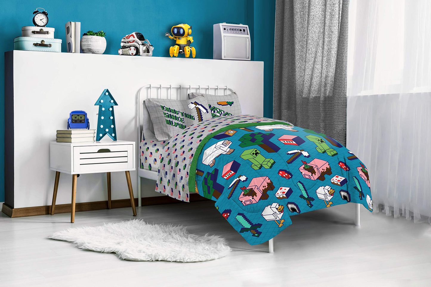 Minecraft Twin Bed Set
