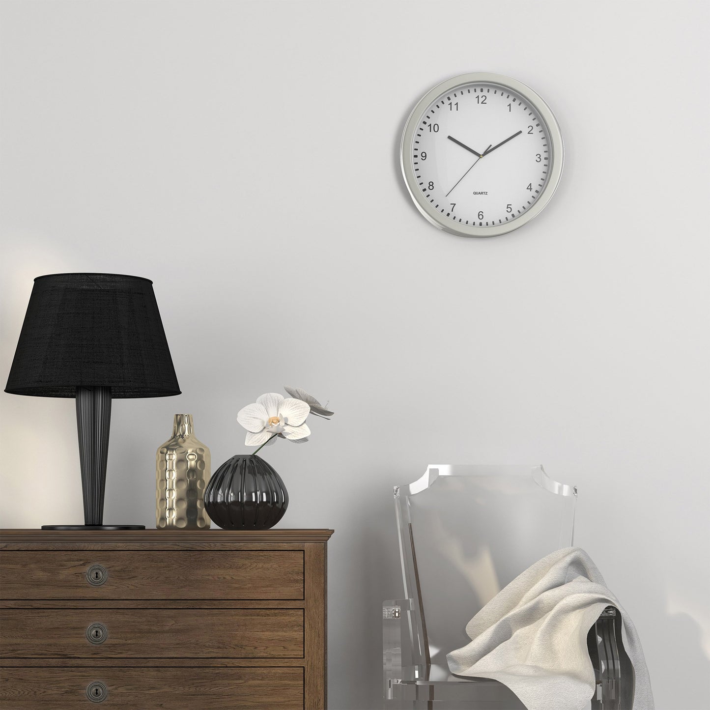 Wall Clock Safe with Hidden Shelf