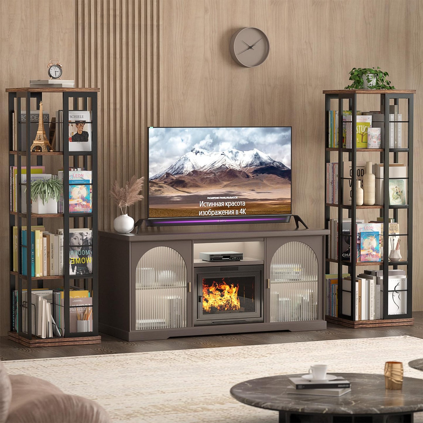 Rotating Corner Bookshelf