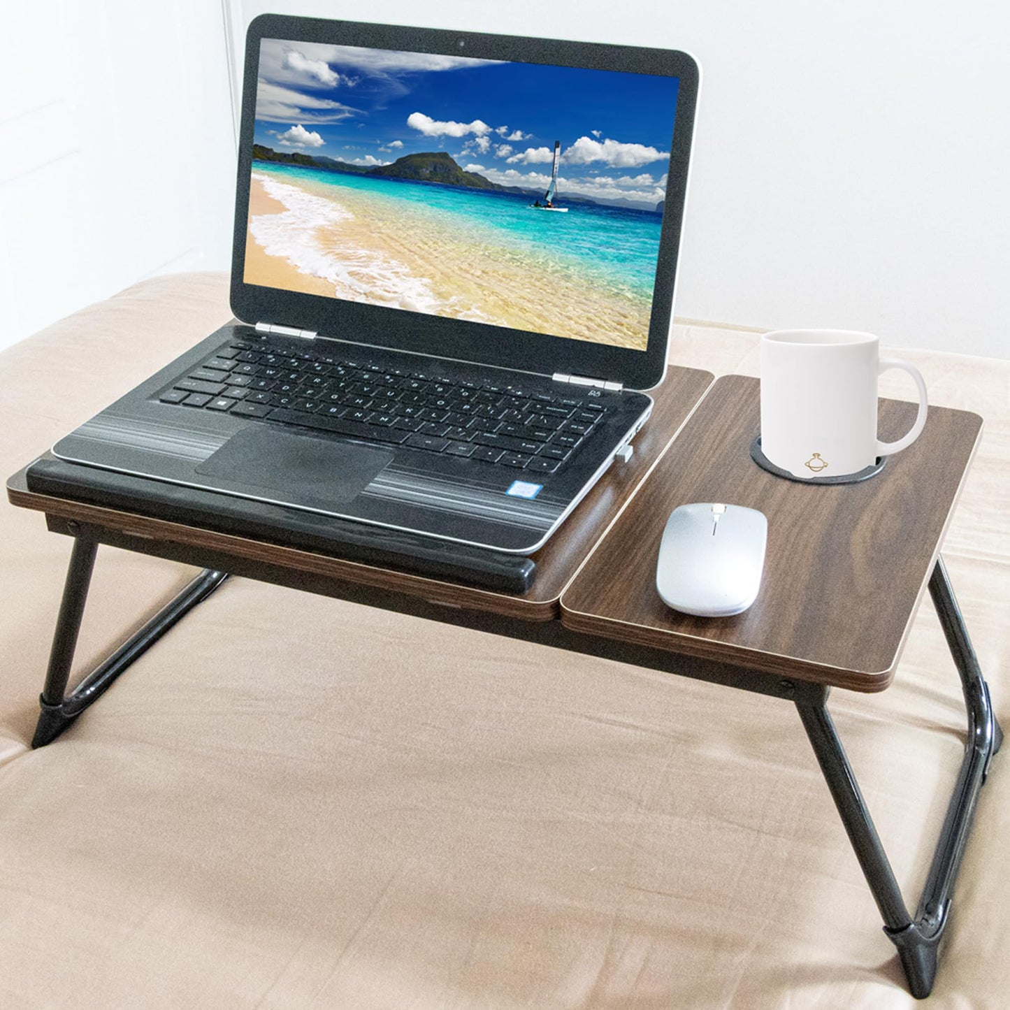 Laptop Bed Table with Foldable Legs