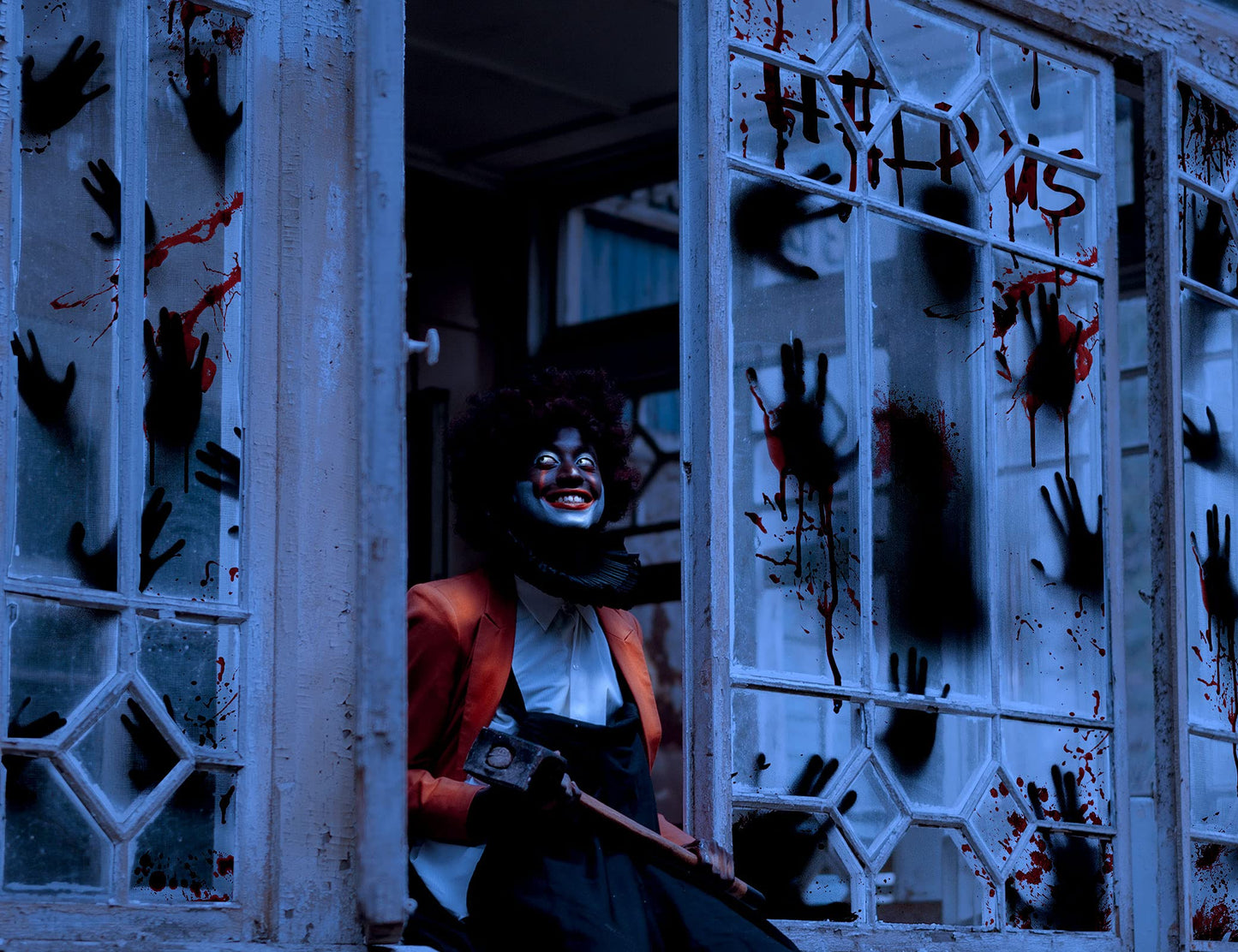 Halloween Window and Door Decoration Set