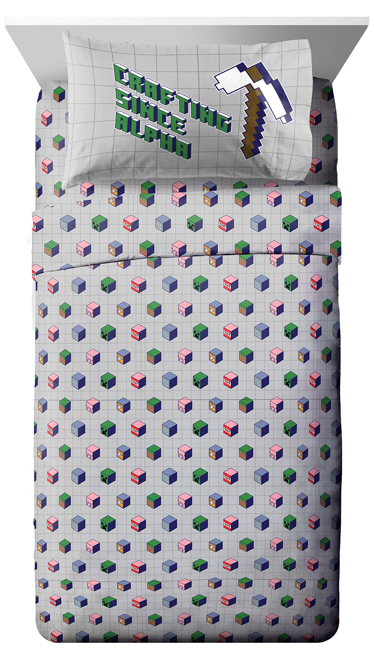 Minecraft Twin Bed Set