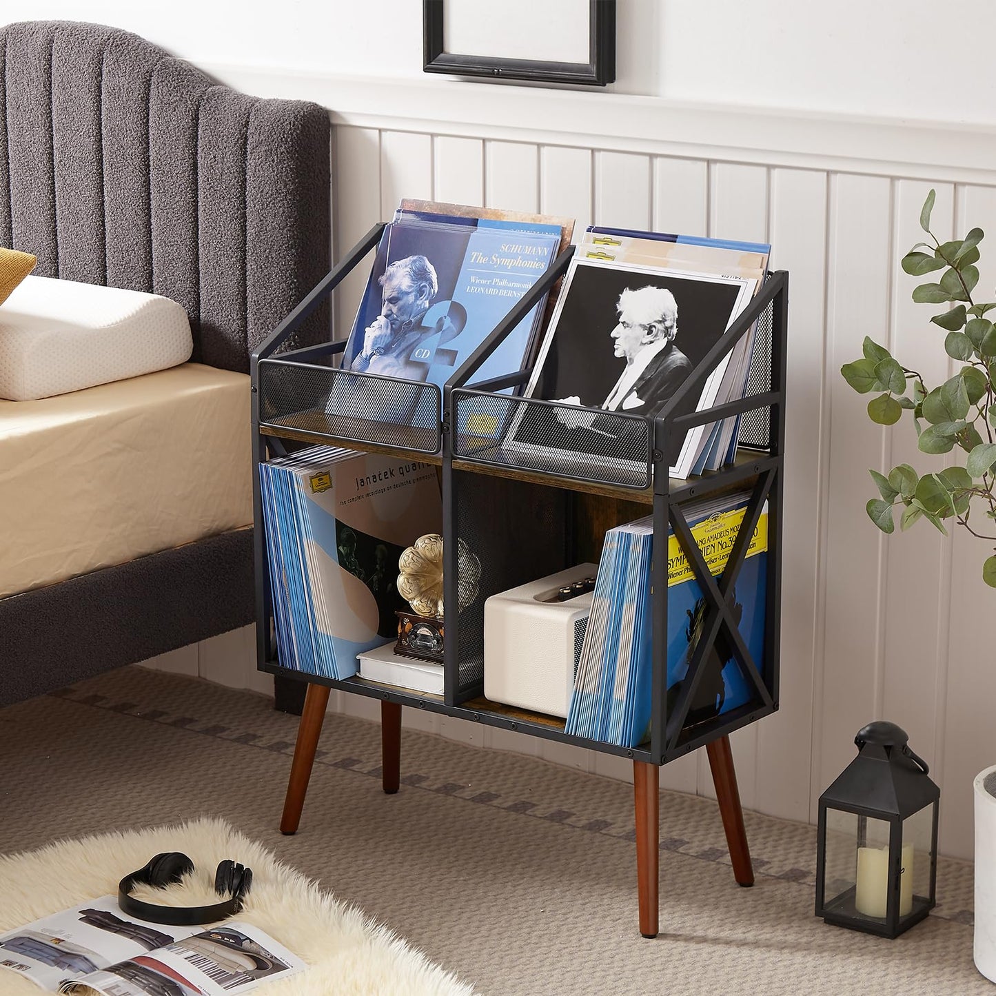 Vinyl Record Storage Holder Rack