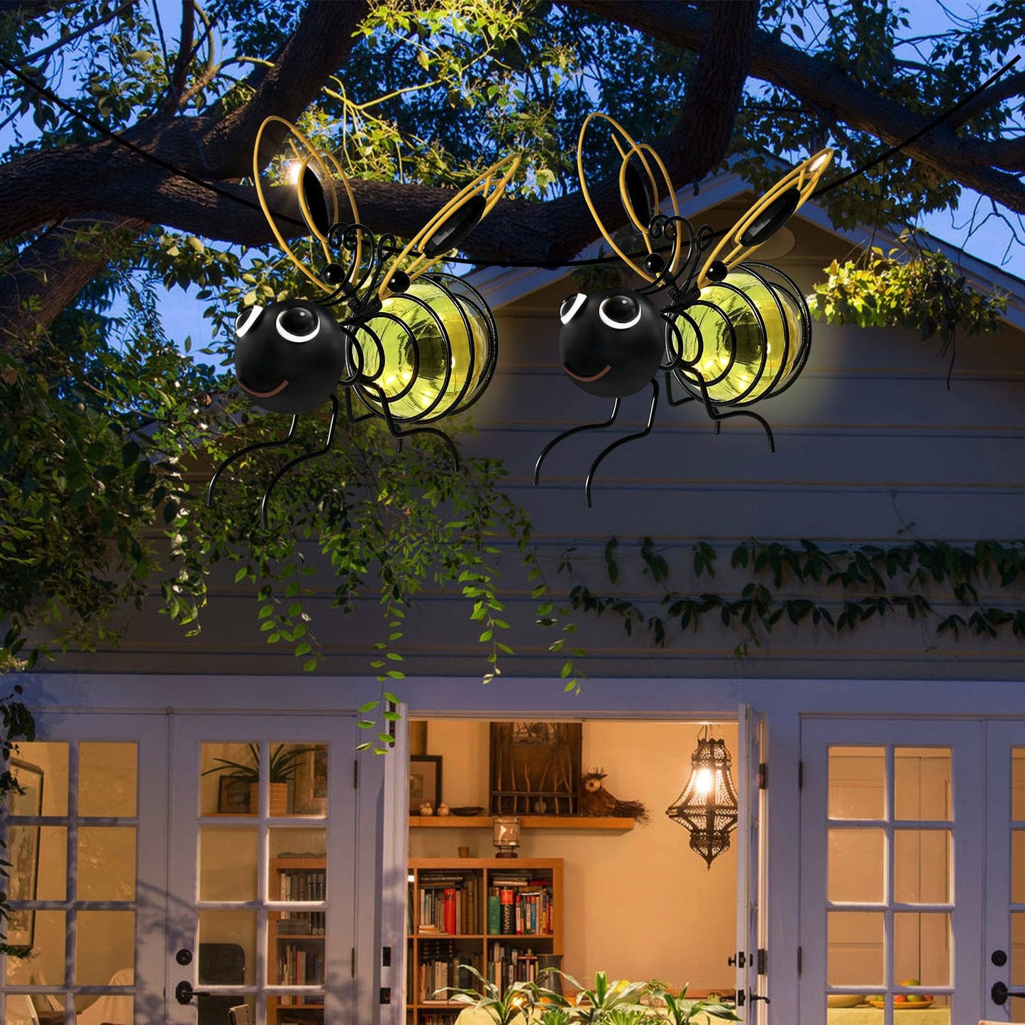 Solar Hanging Bee Lights