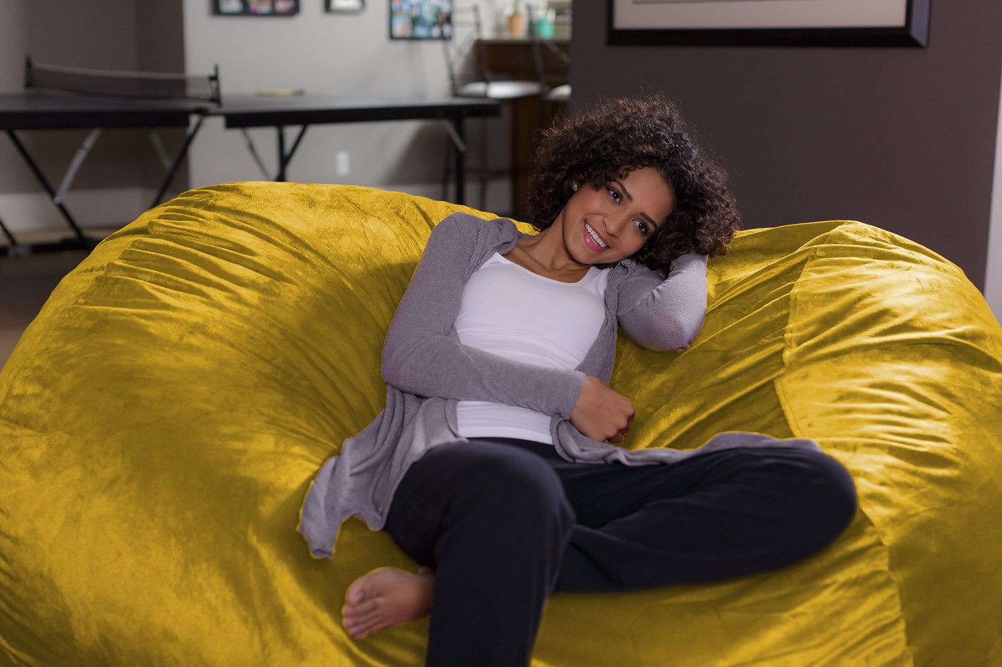 Plush Bean Bag Sofa
