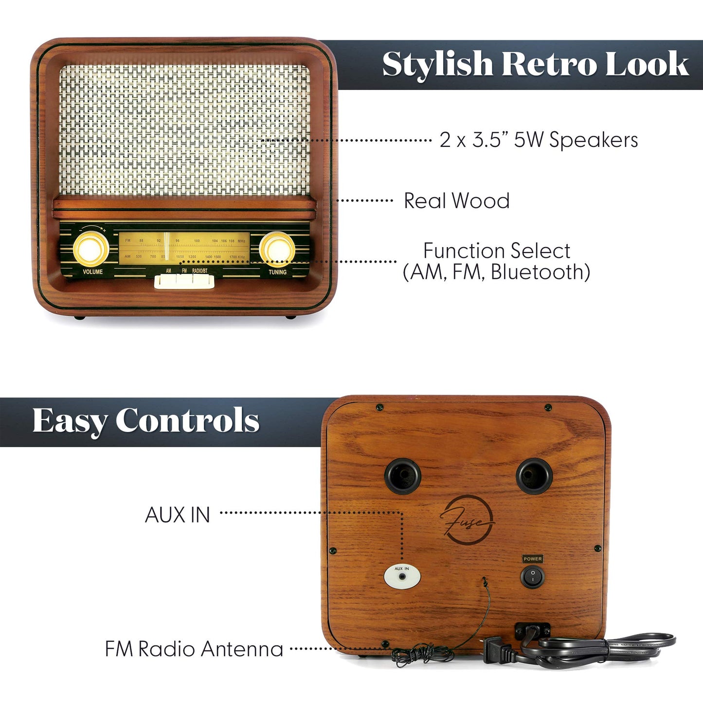 Retro Bluetooth Radio: Vintage Vibes, Modern Tunes