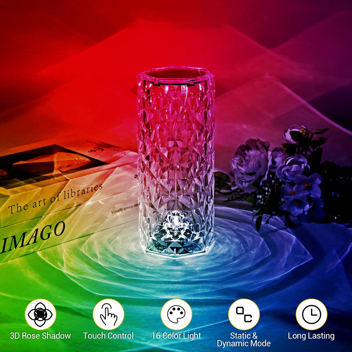 Crystal Touch Control Table Lamp