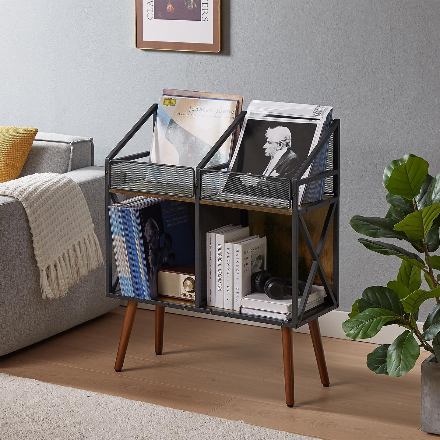 Vinyl Record Storage Holder Rack