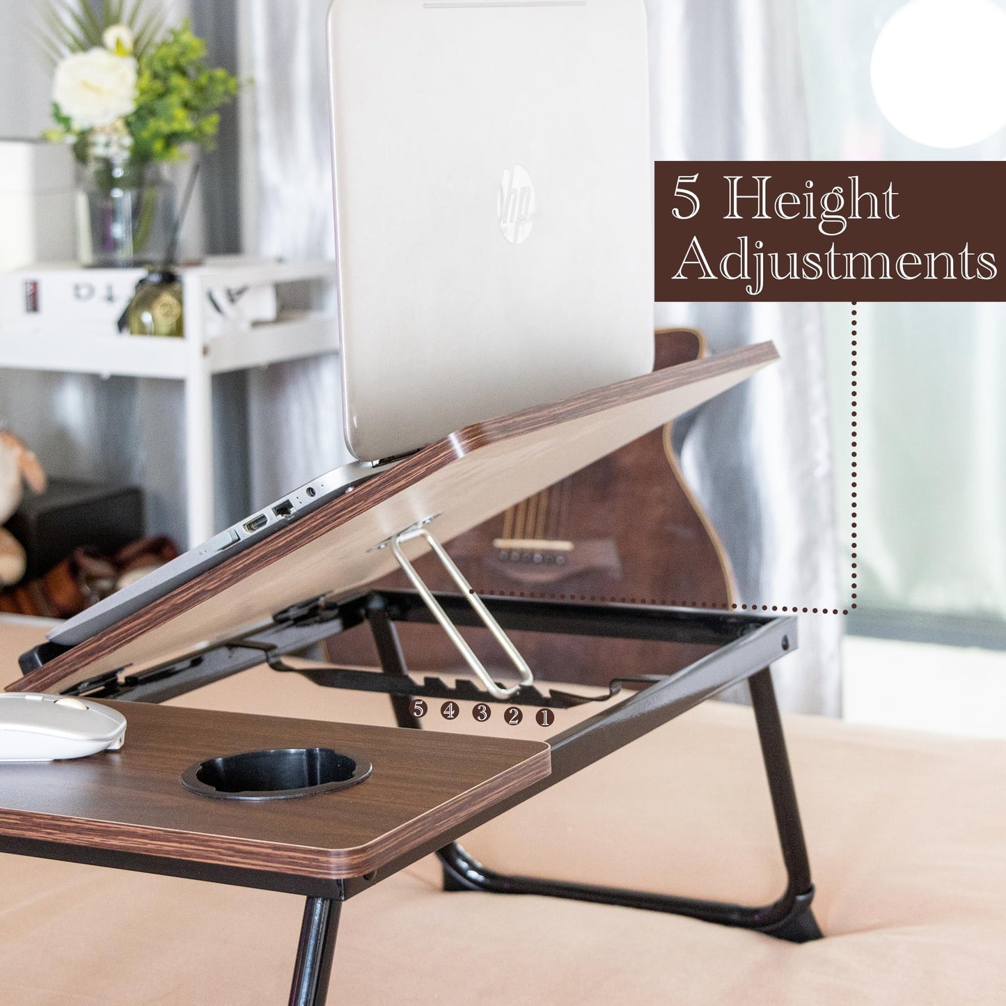 Laptop Bed Table with Foldable Legs
