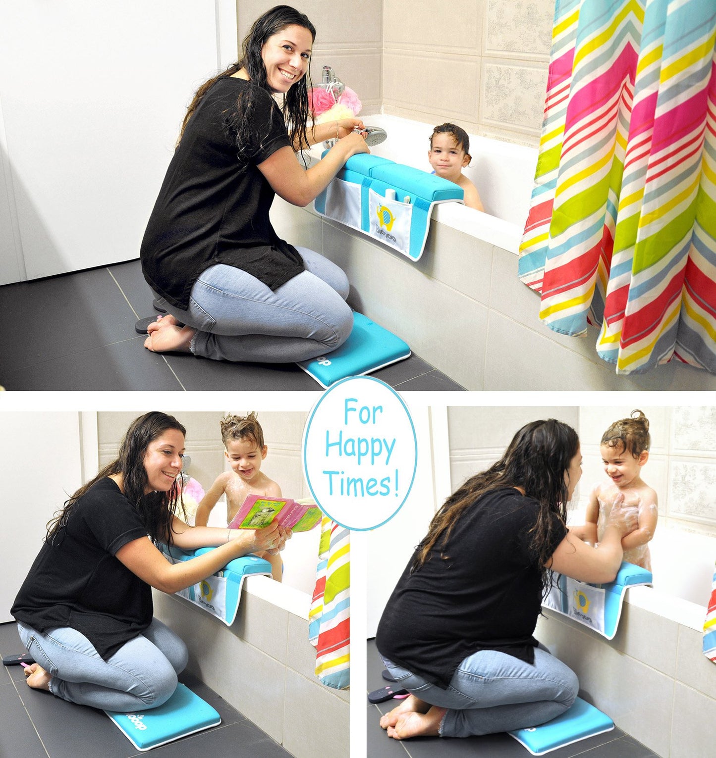 Bath Kneeler with Elbow Rest Pad