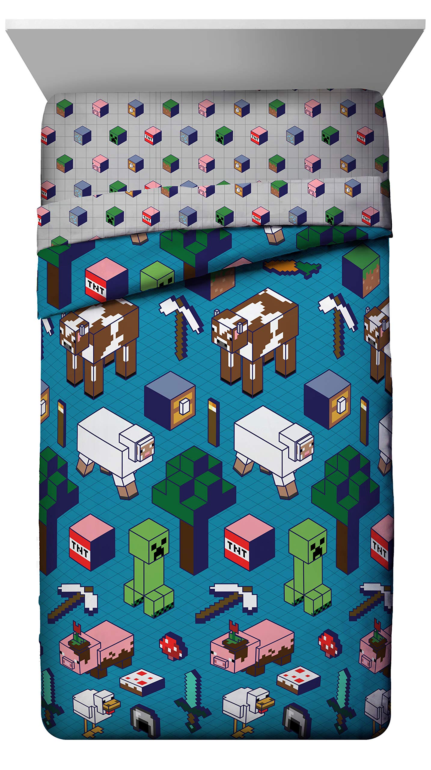 Minecraft Twin Bed Set