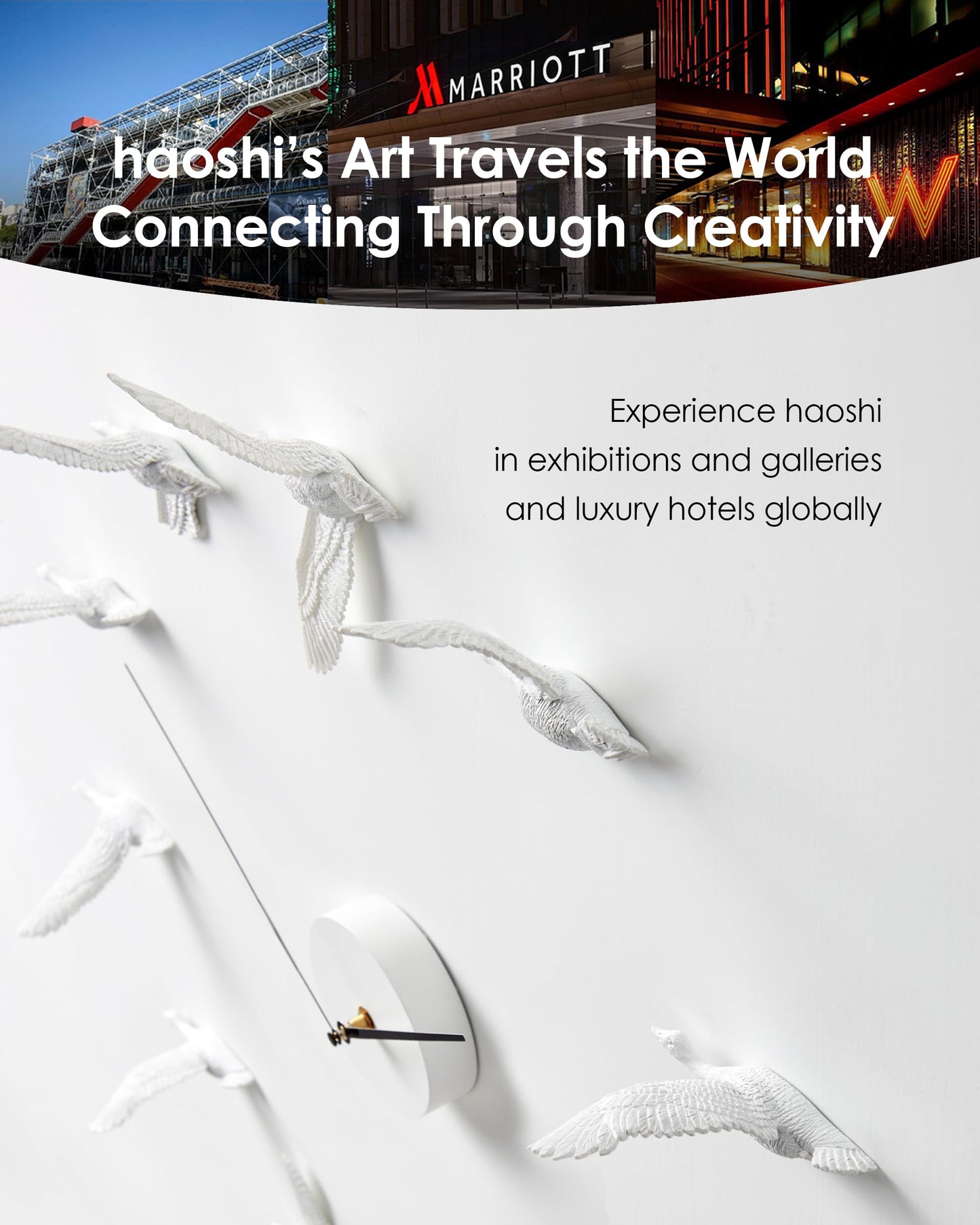 Haoshi Migrant Bird Decorative Wall Clock