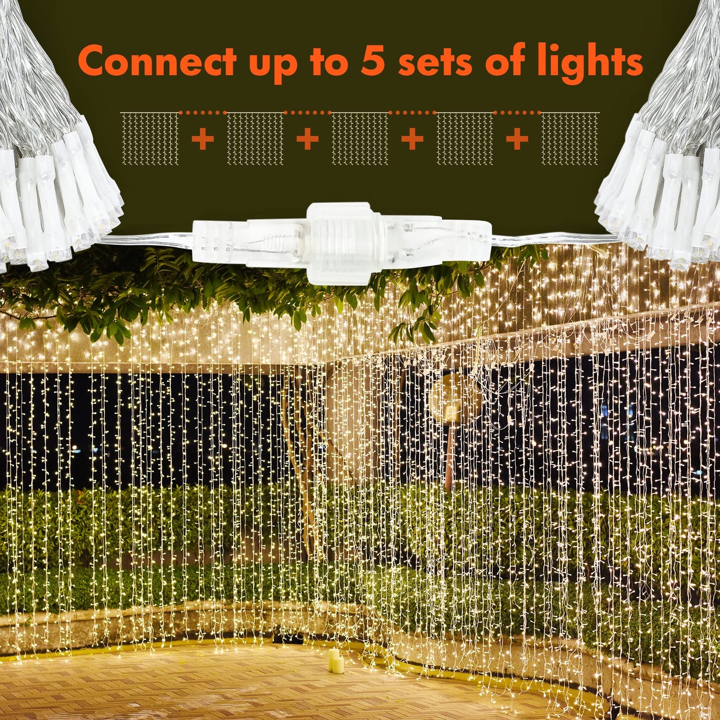 Twinkle Star LED Curtain Lights