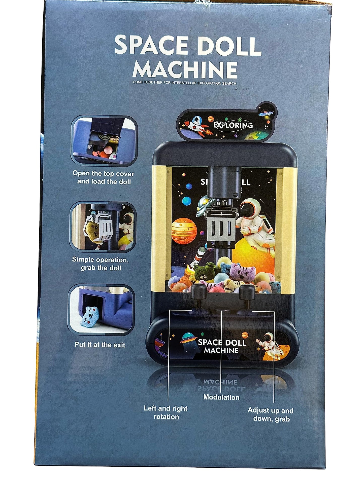 Exploring Space Claw Machine with Prizes and Music
