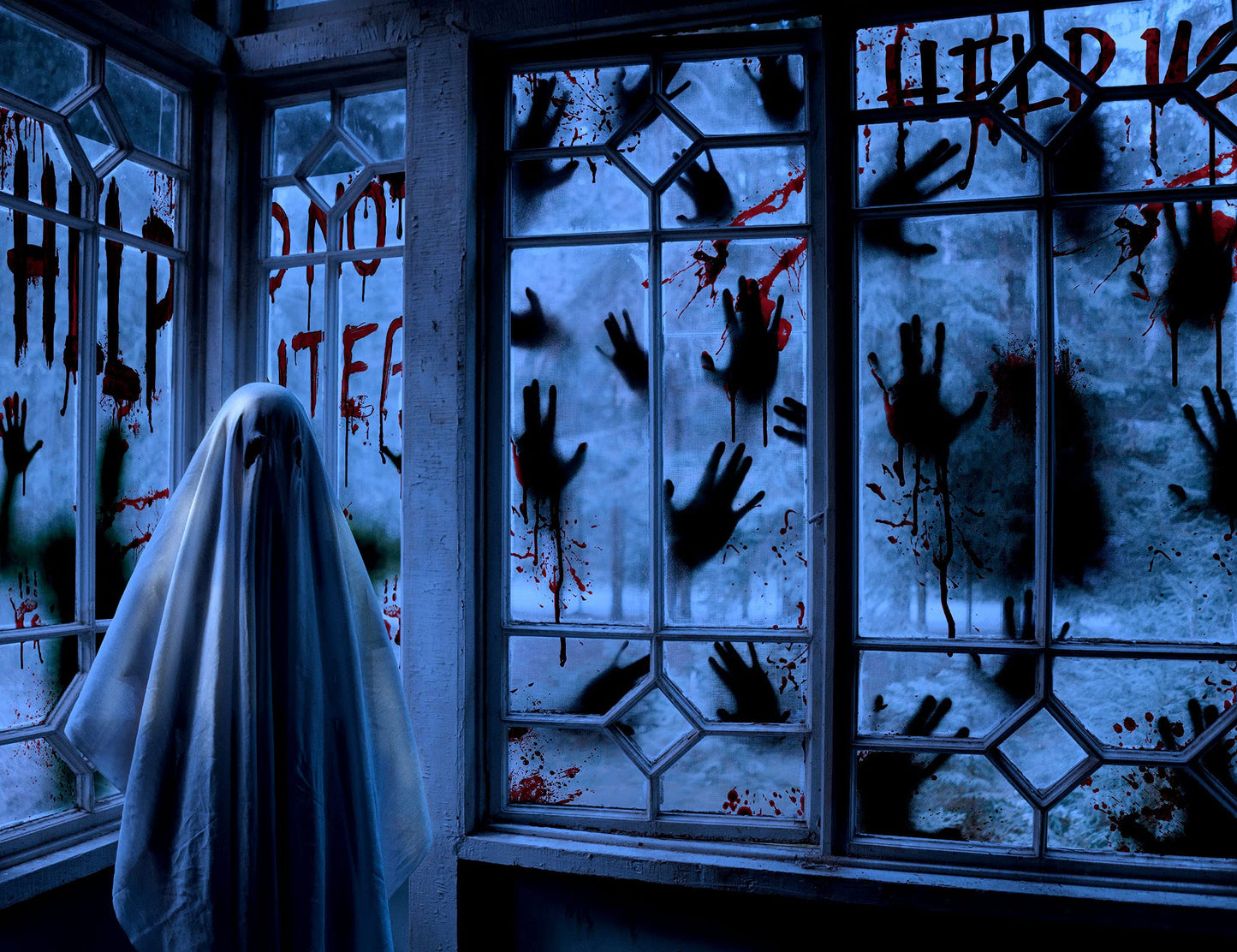 Halloween Window and Door Decoration Set