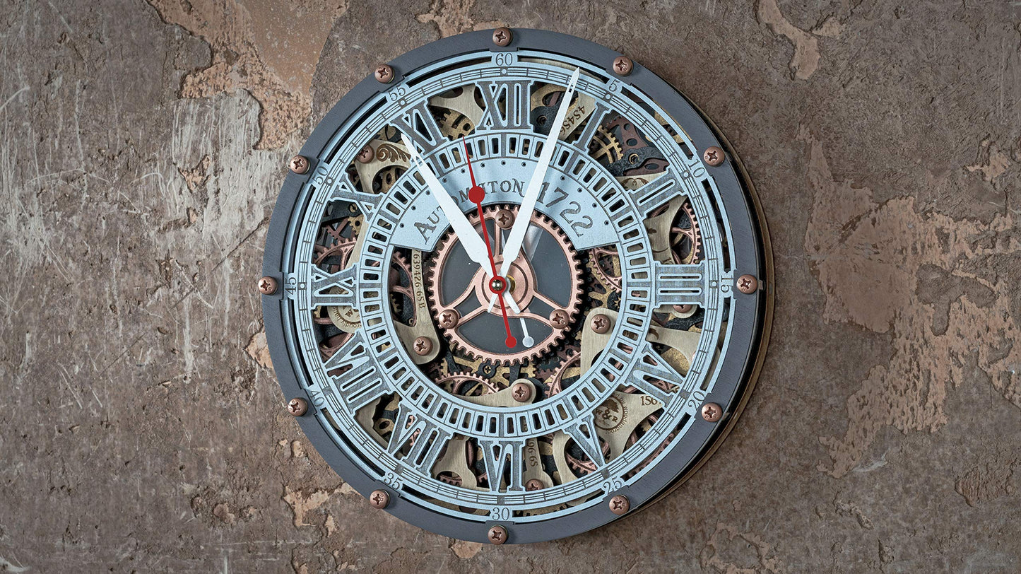 Automaton Skeleton Wall Clock