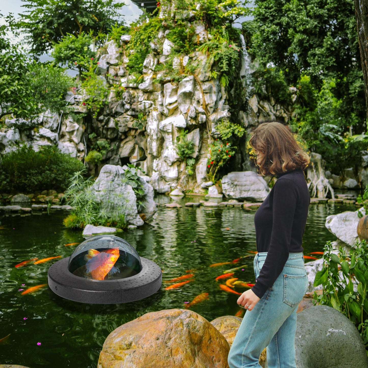 Floating Pond Fish Dome Ball