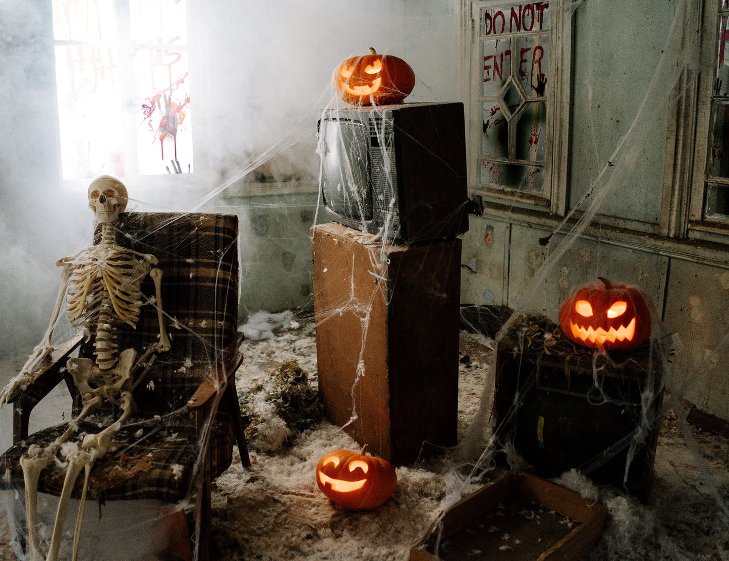 Halloween Window and Door Decoration Set