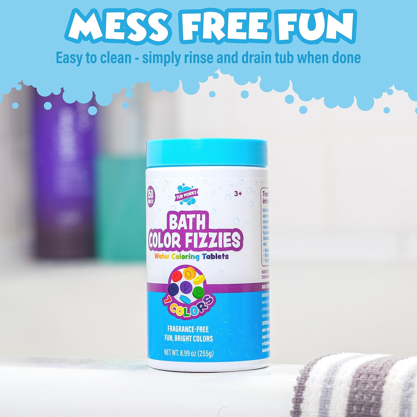 Bath Color Fizzies for Kids