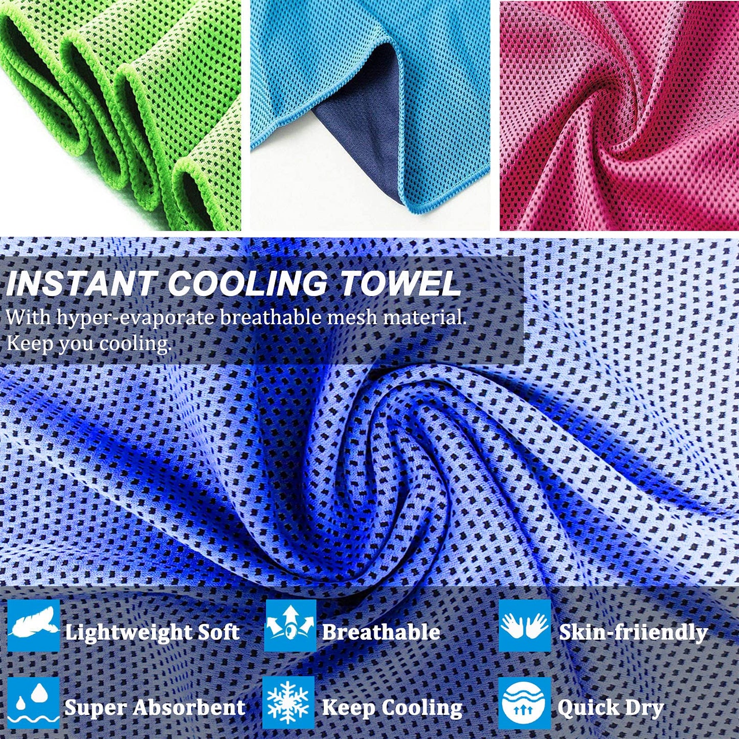 Soft Cooling Towels for Active Lifestyles