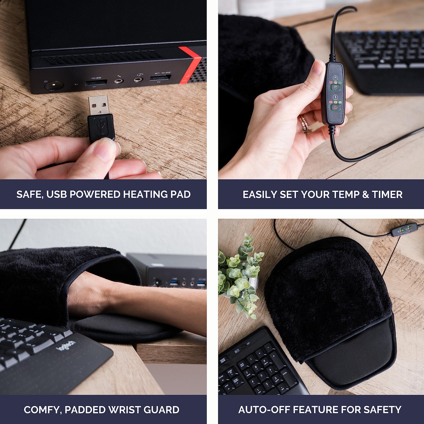 Heated Mouse Pad with Timer