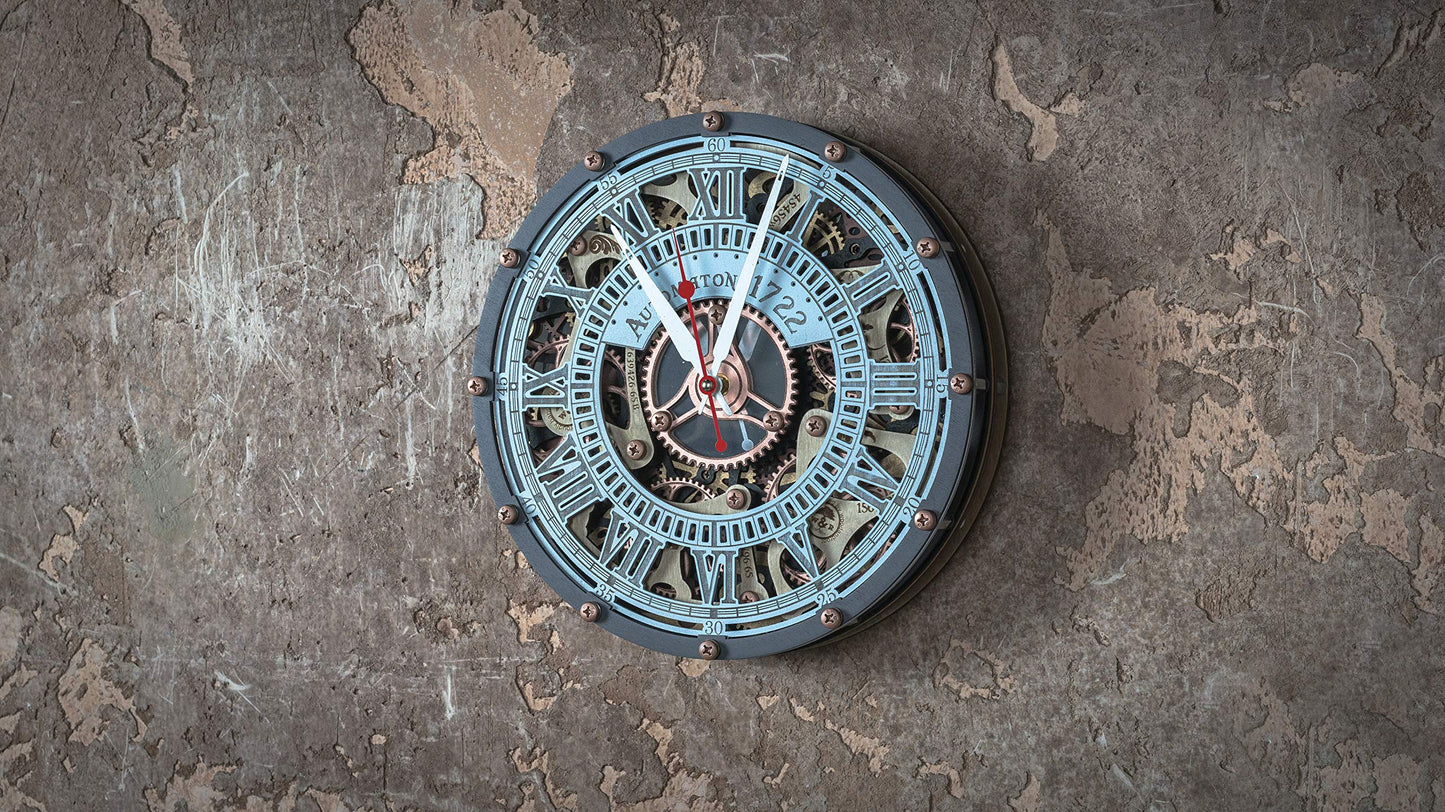 Automaton Skeleton Wall Clock