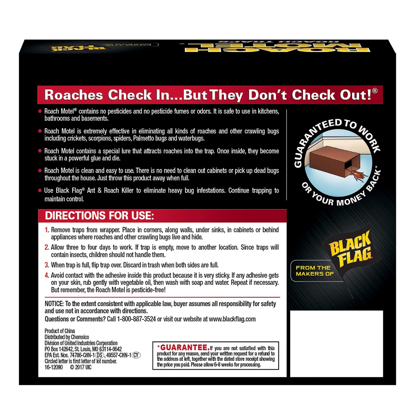Odor-Free Insect Traps for Roaches and Bugs