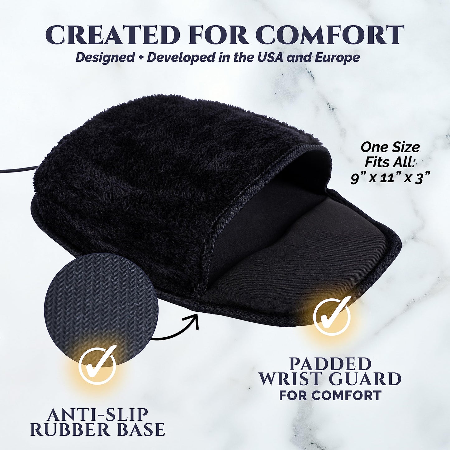 Heated Mouse Pad with Timer