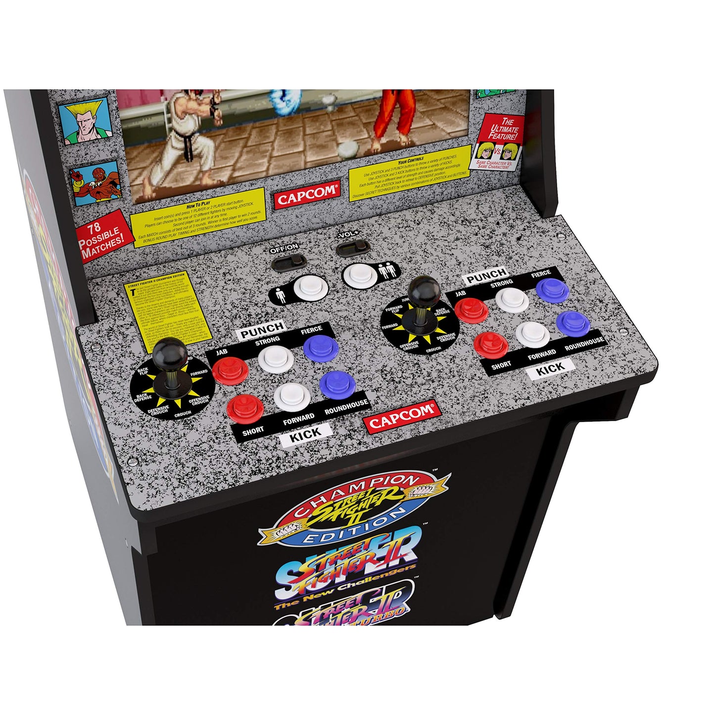 Arcade1Up Street Fighter - Classic 3-in-1 Home Arcade