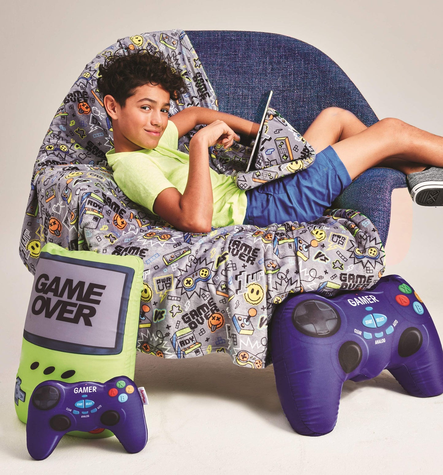 Game On! Bubble Gum Scent Video Game Controller Pillow